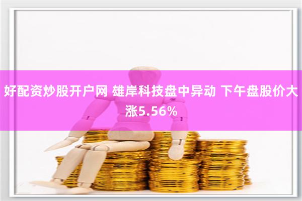 好配资炒股开户网 雄岸科技盘中异动 下午盘股价大涨5.56%